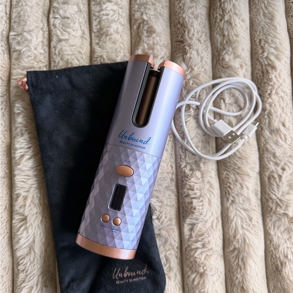 Unbound Automatic Curling Iron - Lavender with Rose Gold Accents